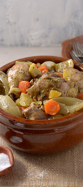 Chicken Casserole with Vegetables and Fresh Herbs